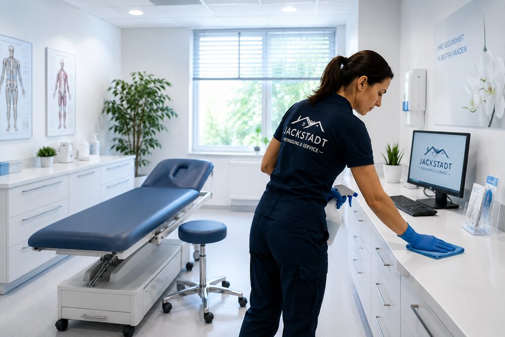 Praxisreinigung Kosten München – hygienisch gereinigter Behandlungsraum einer Arztpraxis